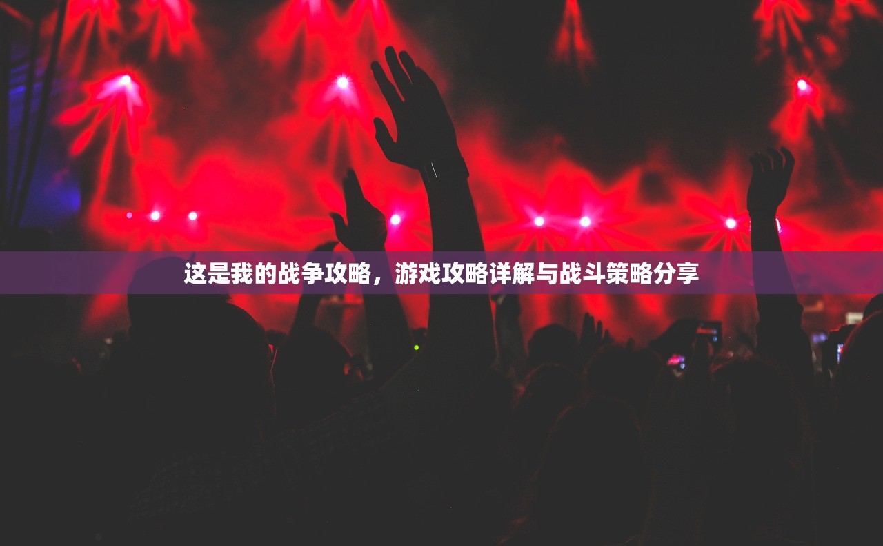 这是我的战争攻略，游戏攻略详解与战斗策略分享