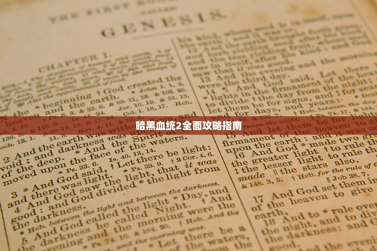 暗黑血统2全面攻略指南