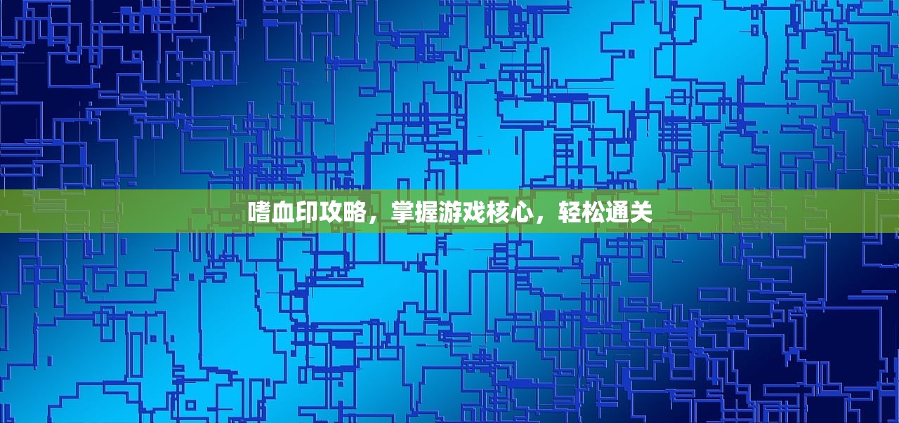 嗜血印攻略，掌握游戏核心，轻松通关