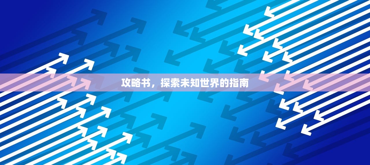 攻略书，探索未知世界的指南