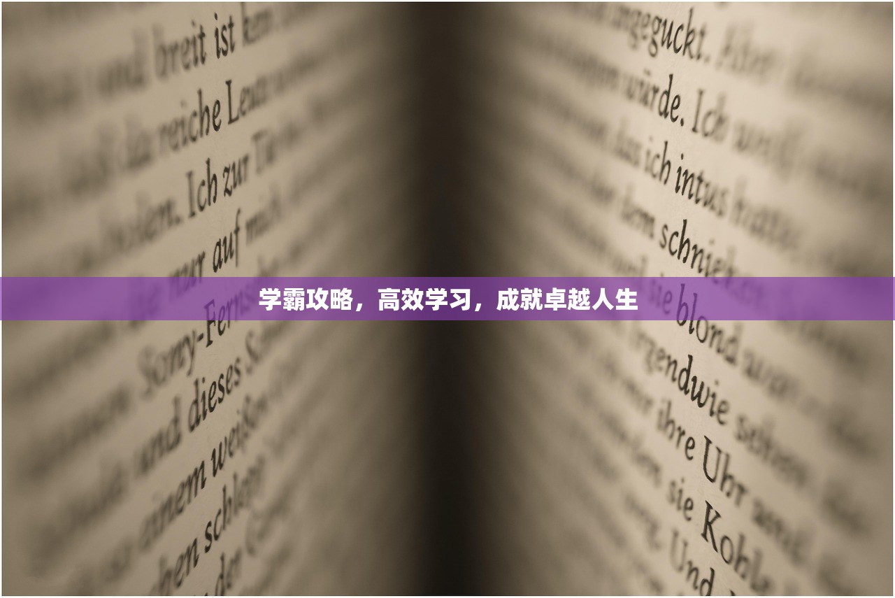 学霸攻略，高效学习，成就卓越人生