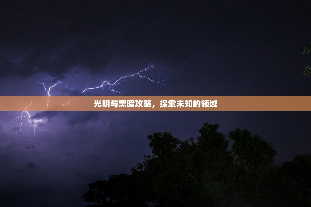 光明与黑暗攻略，探索未知的领域