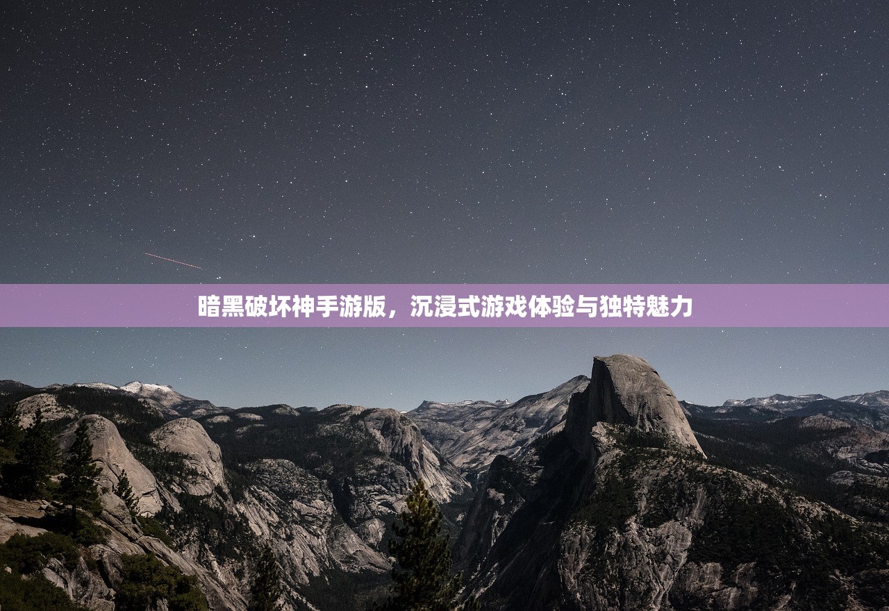 暗黑破坏神手游版，沉浸式游戏体验与独特魅力