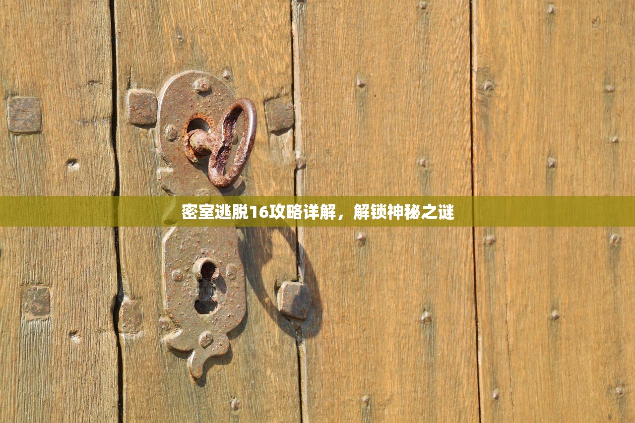 密室逃脱16攻略详解，解锁神秘之谜