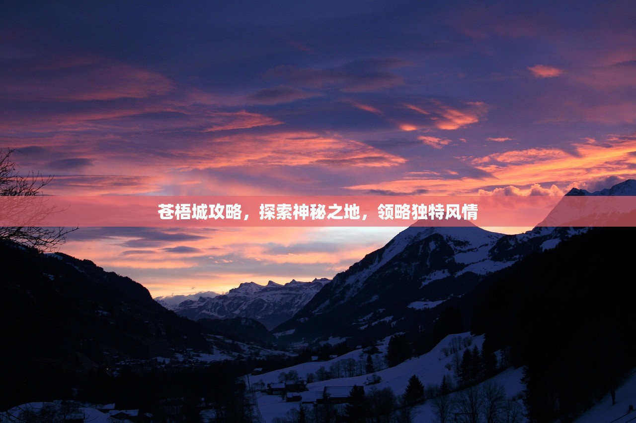 苍梧城攻略，探索神秘之地，领略独特风情
