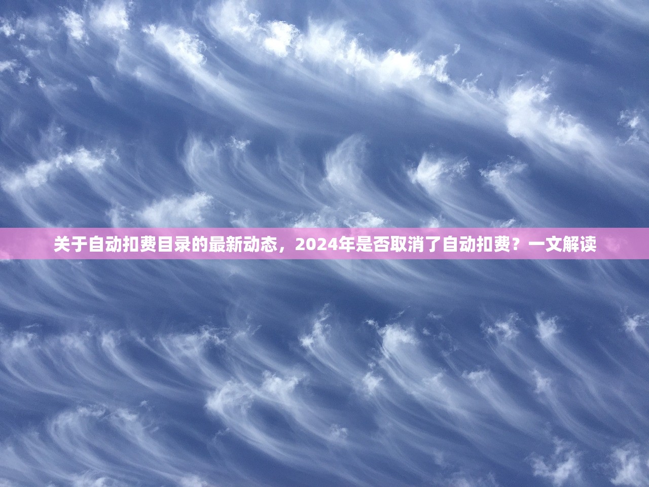 关于自动扣费目录的最新动态，2024年是否取消了自动扣费？一文解读