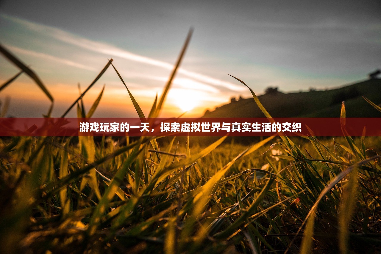 游戏玩家的一天，探索虚拟世界与真实生活的交织