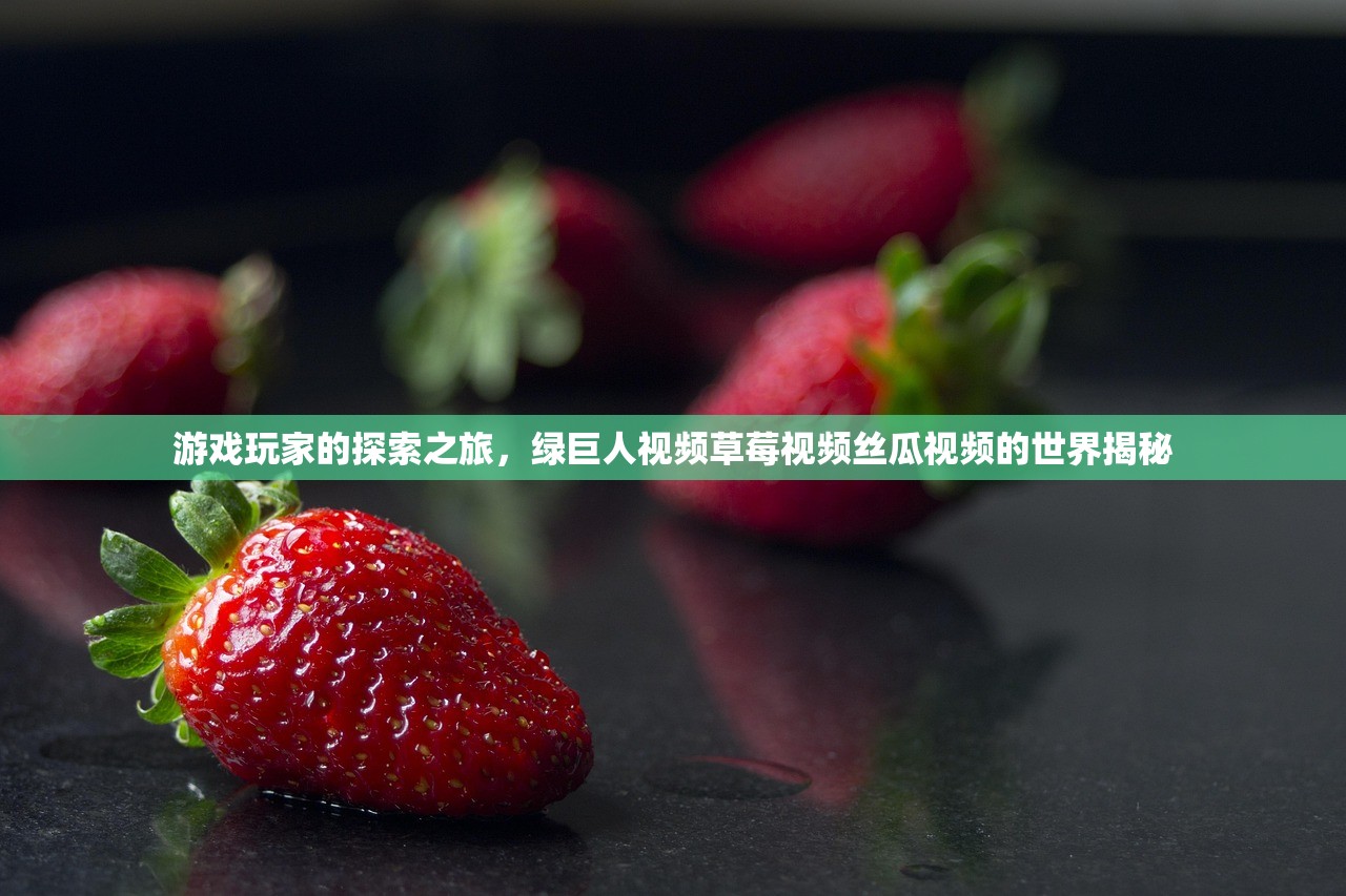 游戏玩家的探索之旅，绿巨人视频草莓视频丝瓜视频的世界揭秘