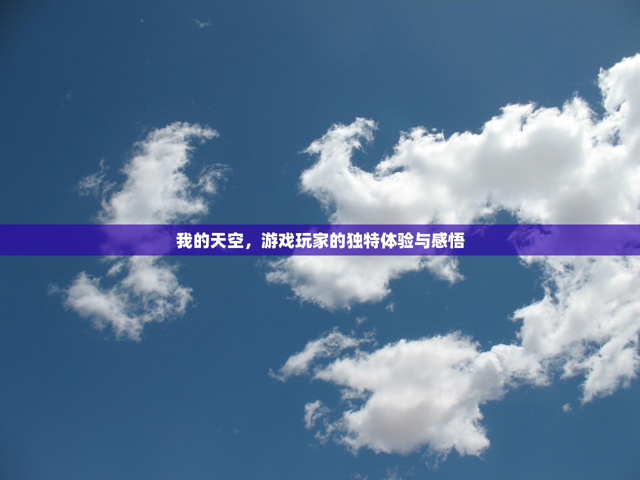 我的天空，游戏玩家的独特体验与感悟