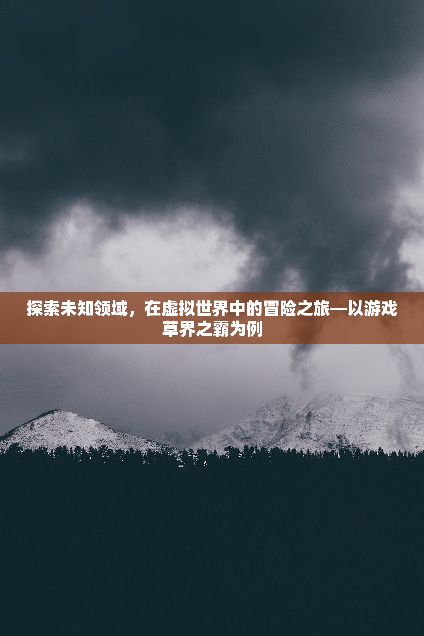 探索未知领域，在虚拟世界中的冒险之旅—以游戏草界之霸为例