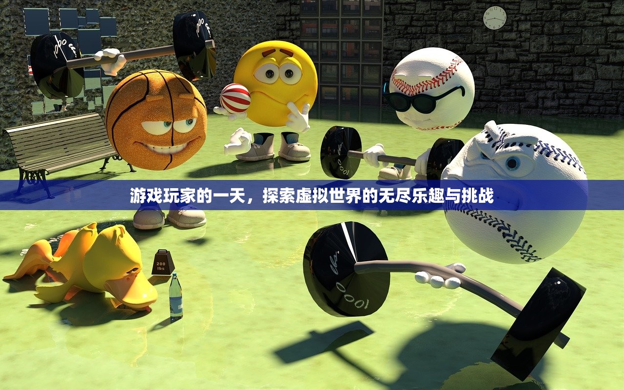 游戏玩家的一天，探索虚拟世界的无尽乐趣与挑战