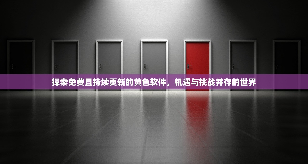 探索免费且持续更新的黄色软件，机遇与挑战并存的世界