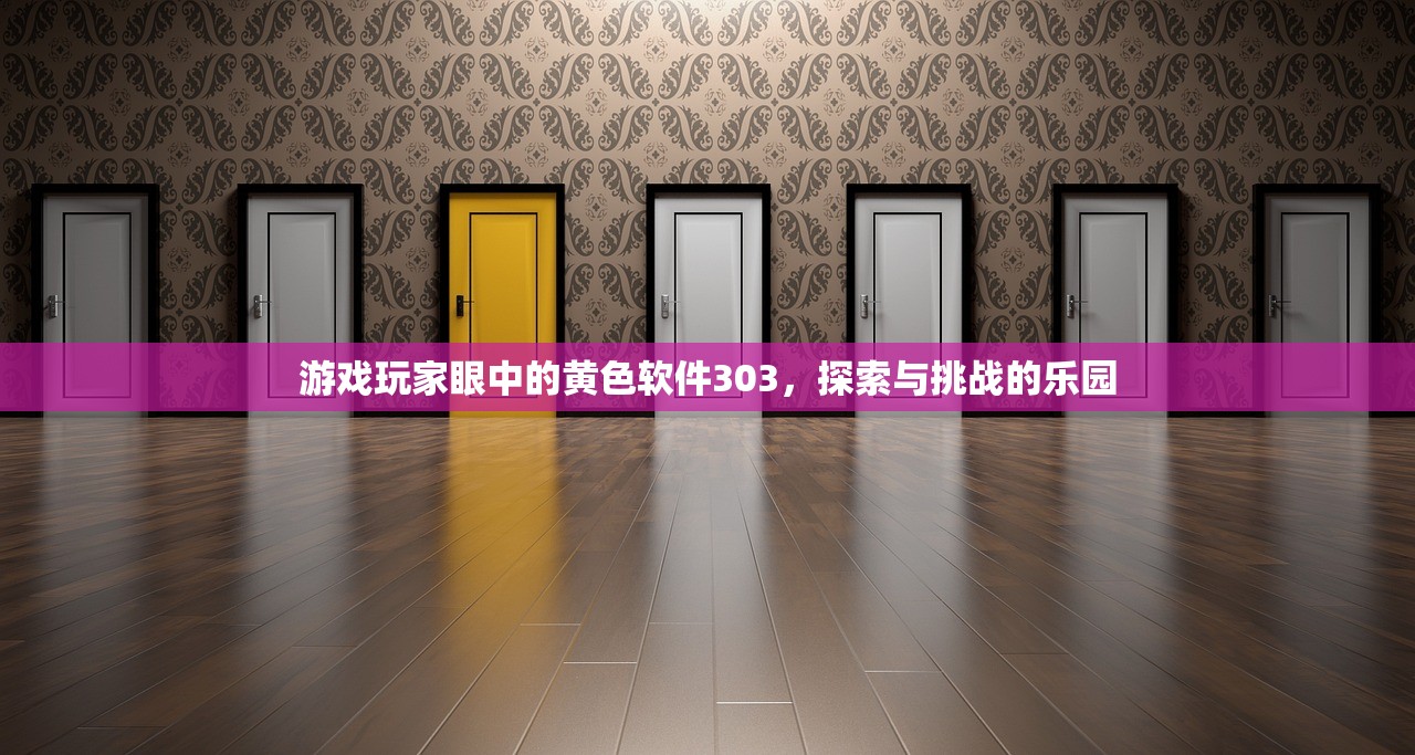 游戏玩家眼中的黄色软件303，探索与挑战的乐园