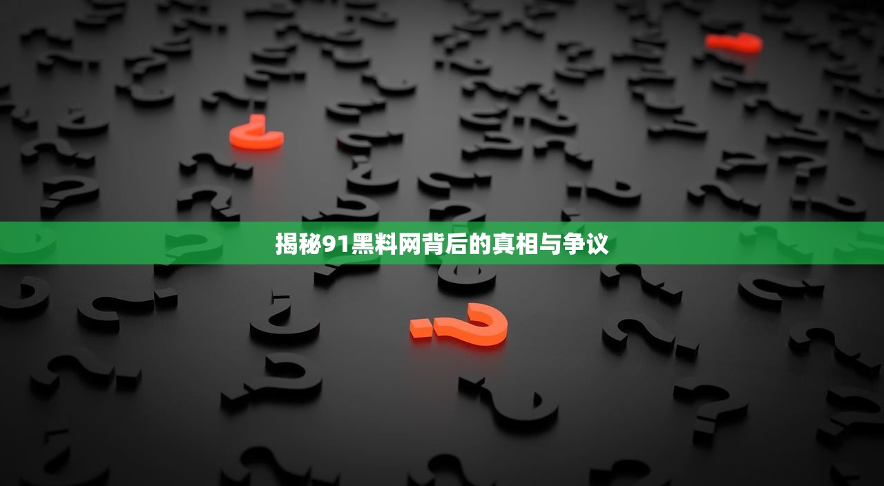 揭秘91黑料网背后的真相与争议