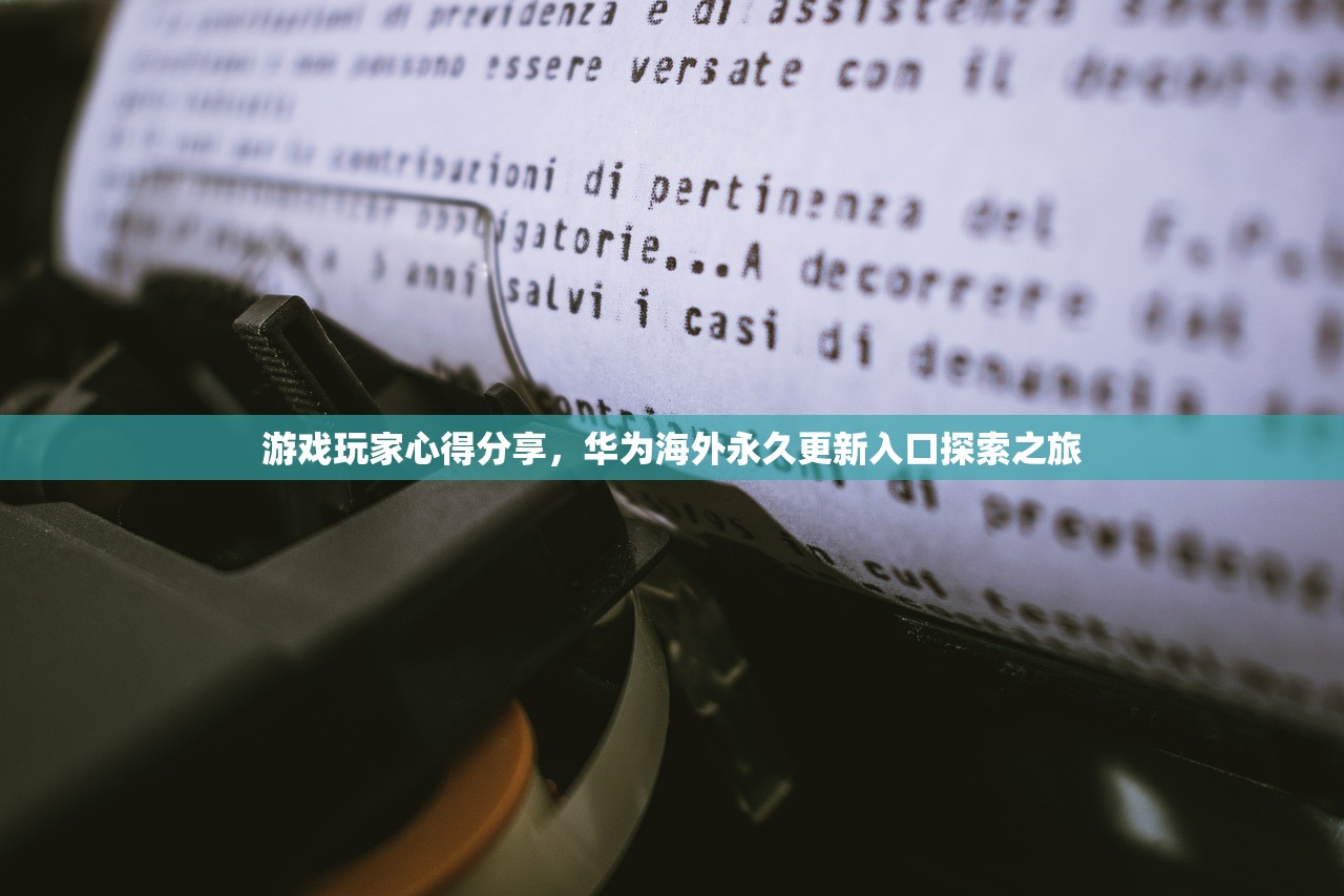 游戏玩家心得分享，华为海外永久更新入口探索之旅