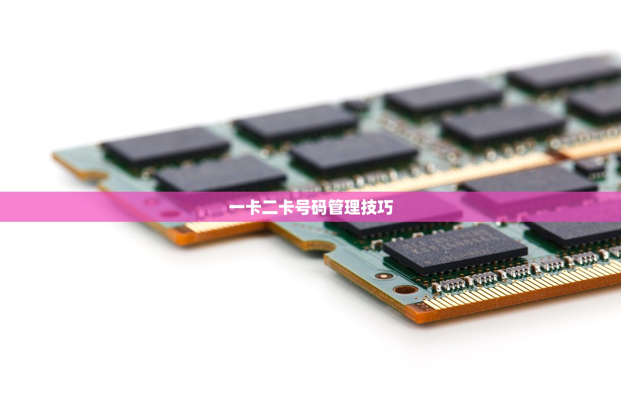 一卡二卡号码管理技巧