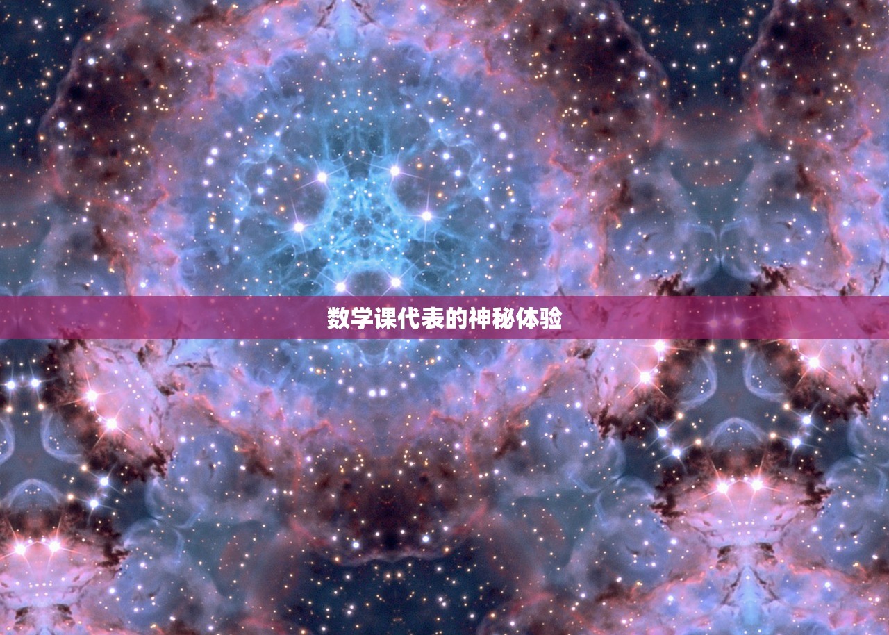 数学课代表的神秘体验