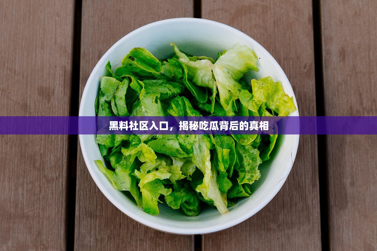 黑料社区入口，揭秘吃瓜背后的真相