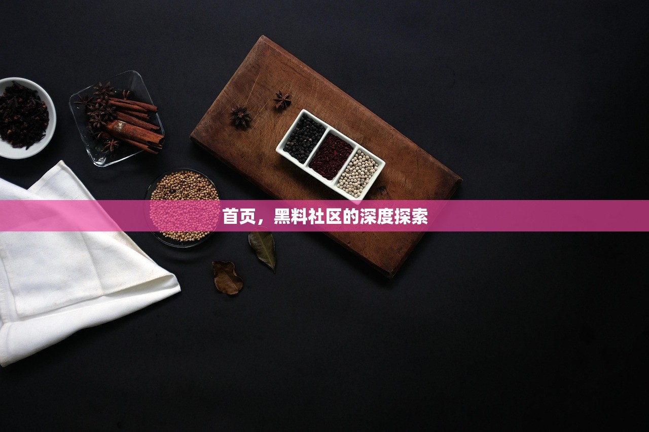 首页，黑料社区的深度探索