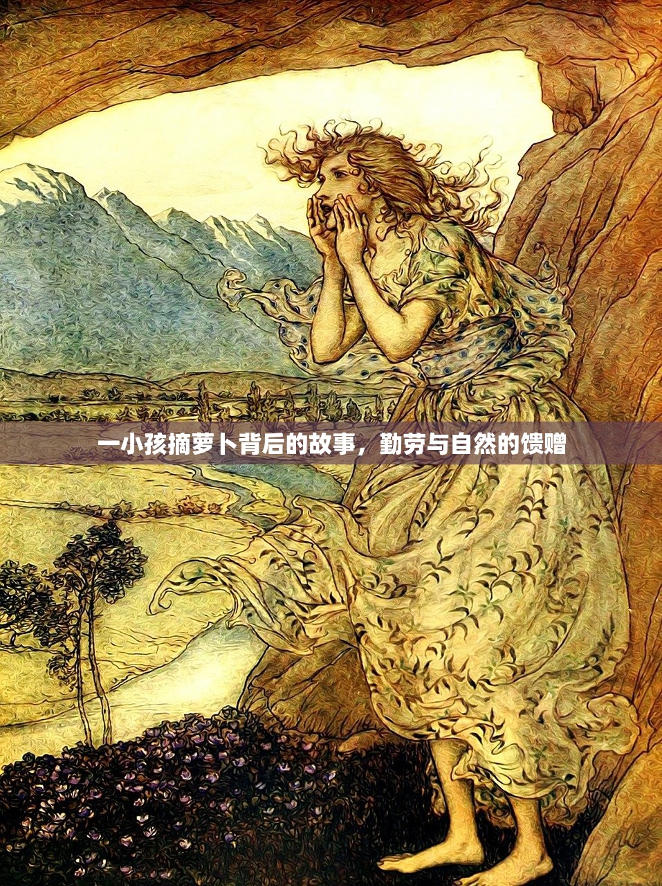 一小孩摘萝卜背后的故事，勤劳与自然的馈赠