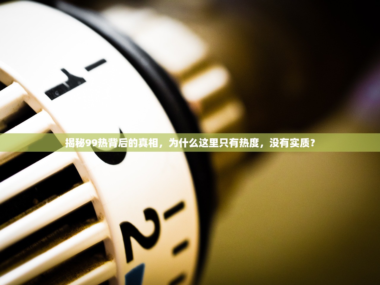 揭秘99热背后的真相，为什么这里只有热度，没有实质？