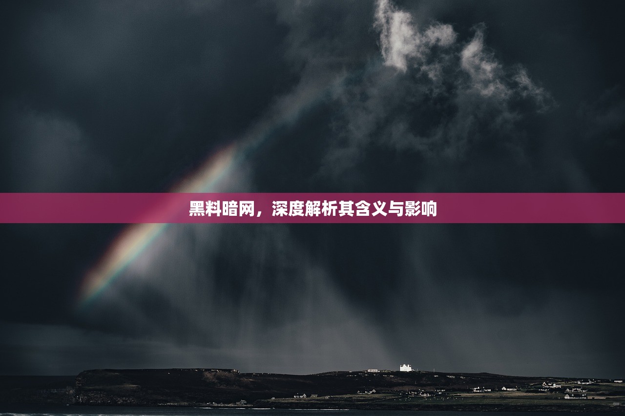 黑料暗网，深度解析其含义与影响