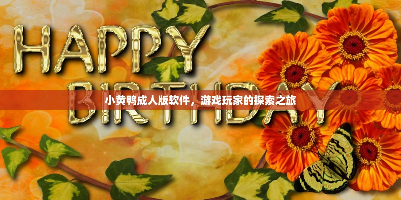 小黄鸭成人版软件，游戏玩家的探索之旅