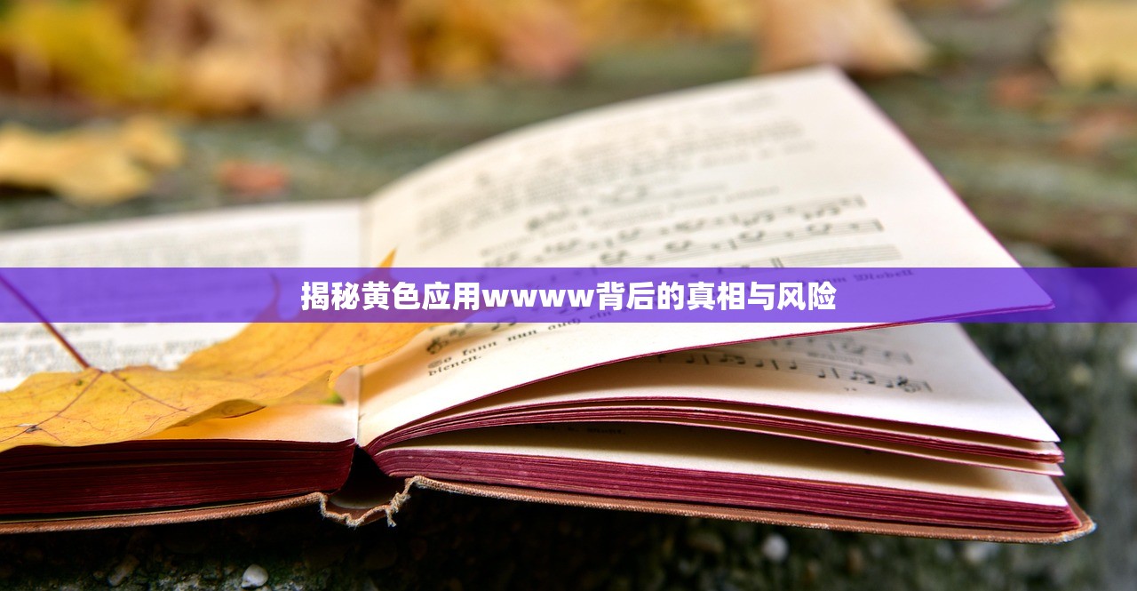 揭秘黄色应用wwww背后的真相与风险