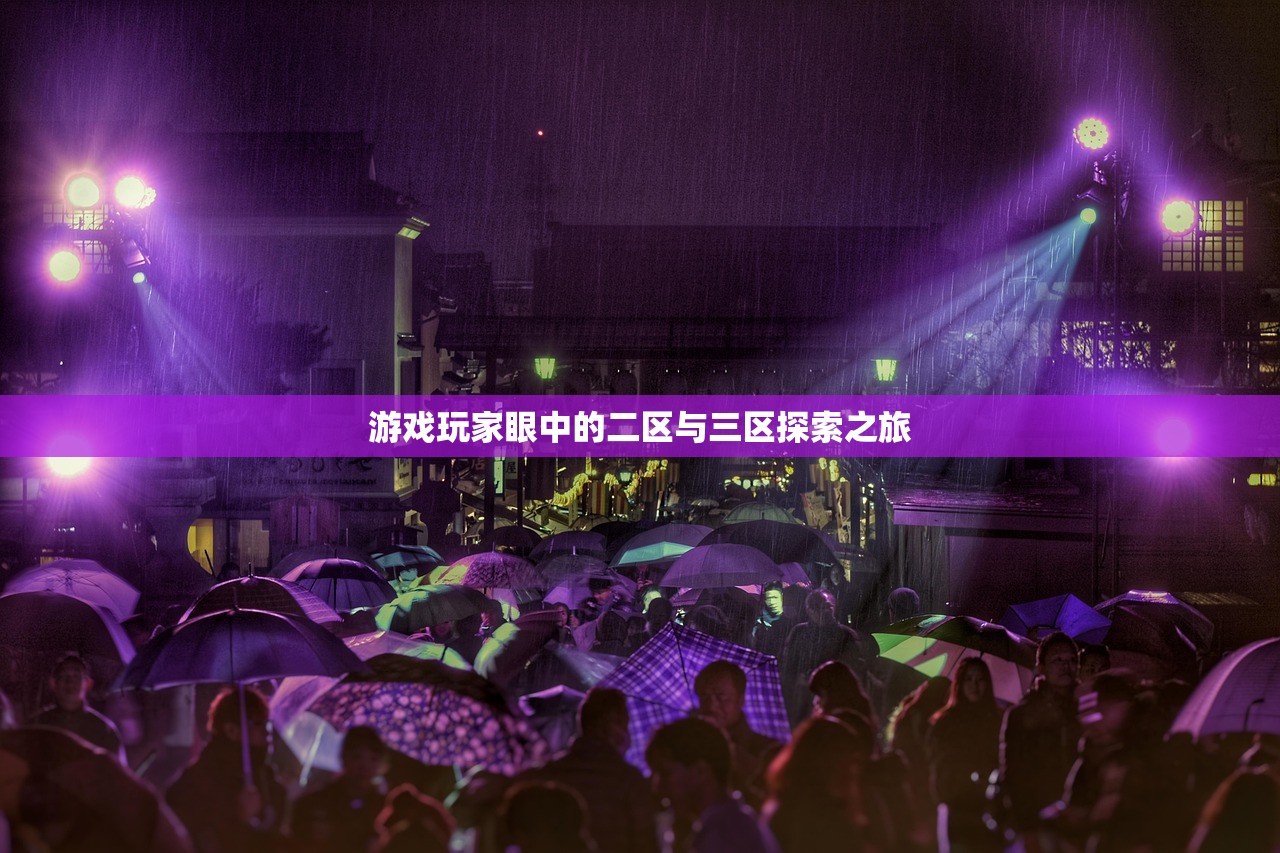 游戏玩家眼中的二区与三区探索之旅