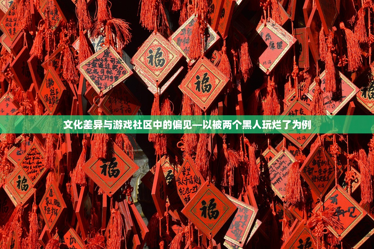 文化差异与游戏社区中的偏见—以被两个黑人玩烂了为例