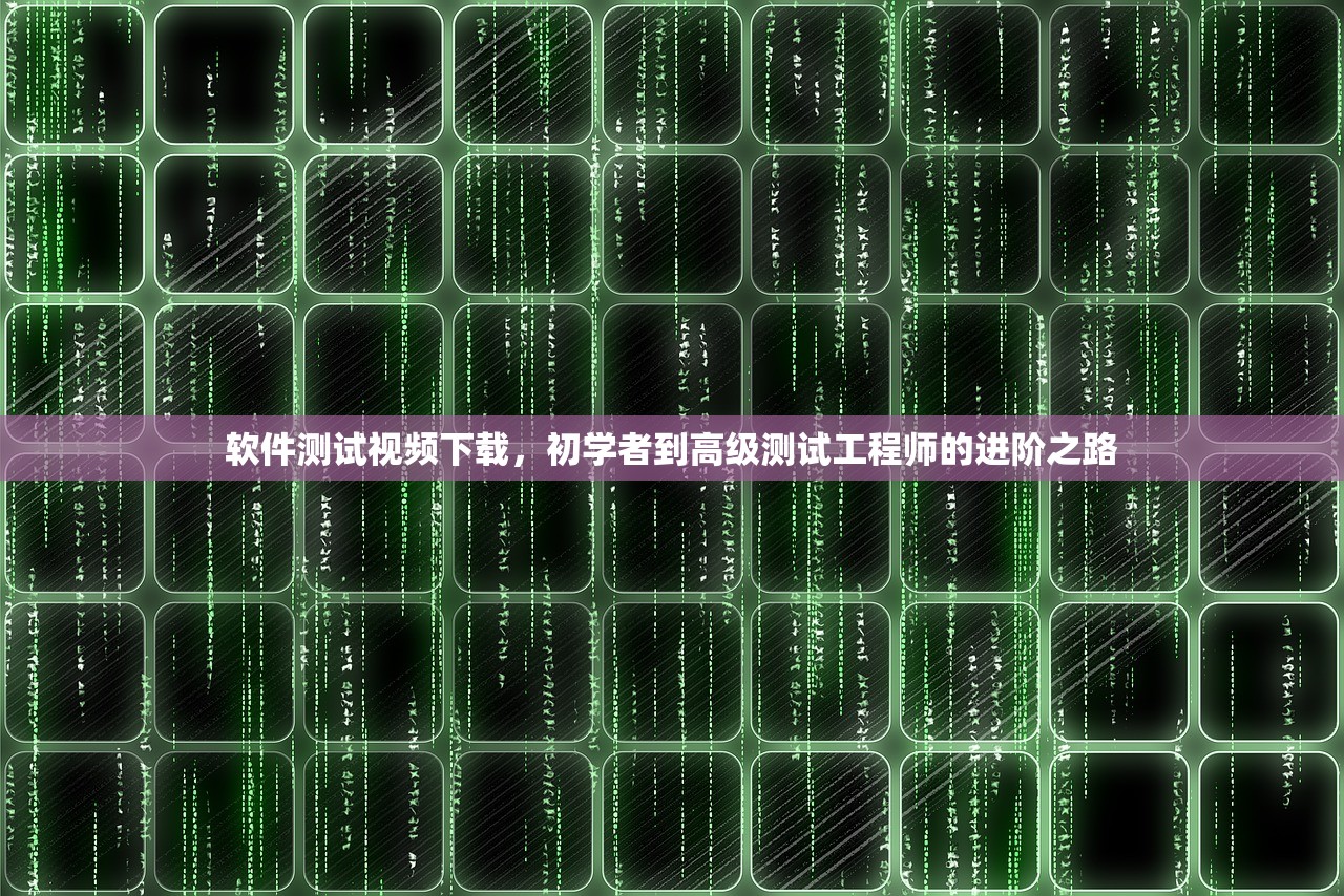 软件测试视频下载，初学者到高级测试工程师的进阶之路