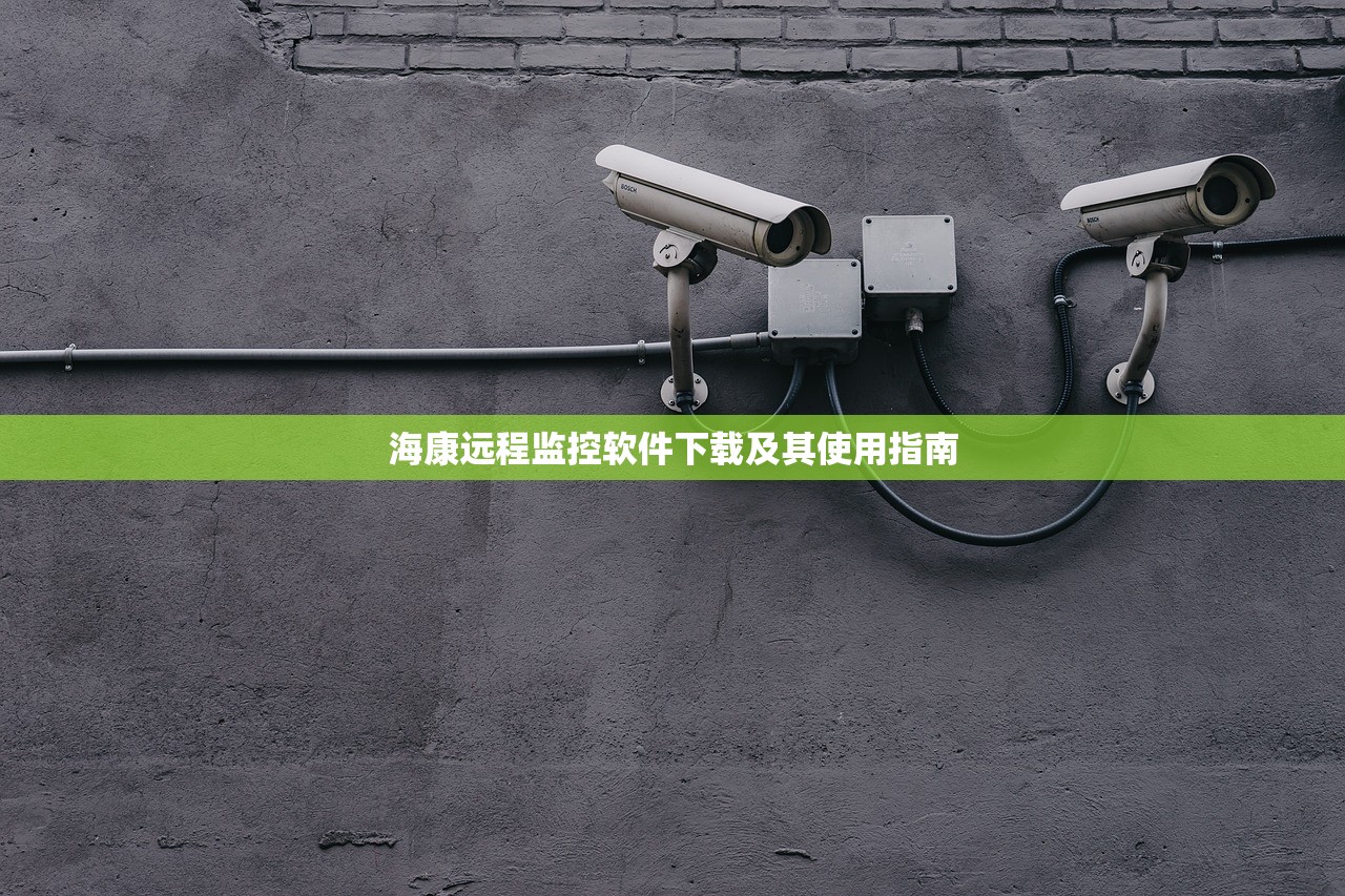 海康远程监控软件下载及其使用指南