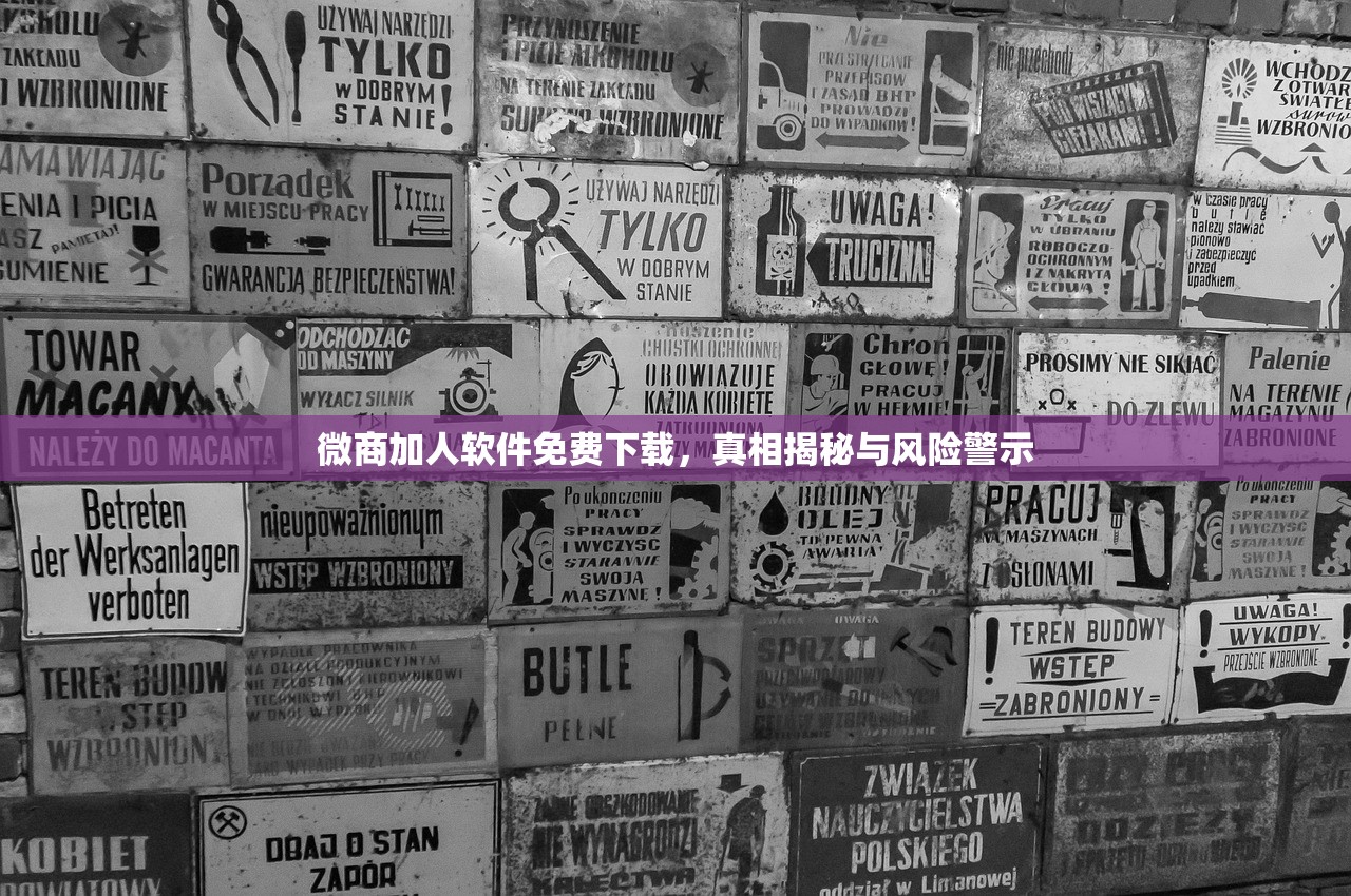 微商加人软件免费下载，真相揭秘与风险警示